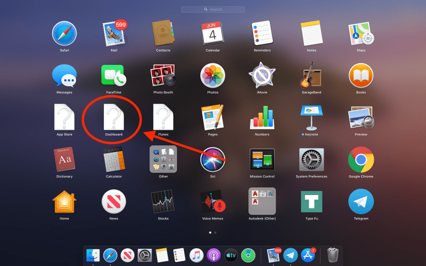 How To Display Apps In Dashboard Mac
